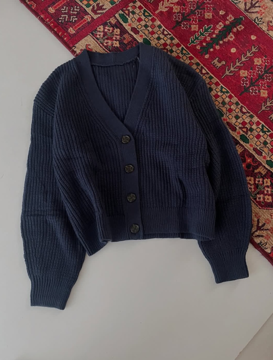 کاردیگن بافت سرمه ای وارداتی